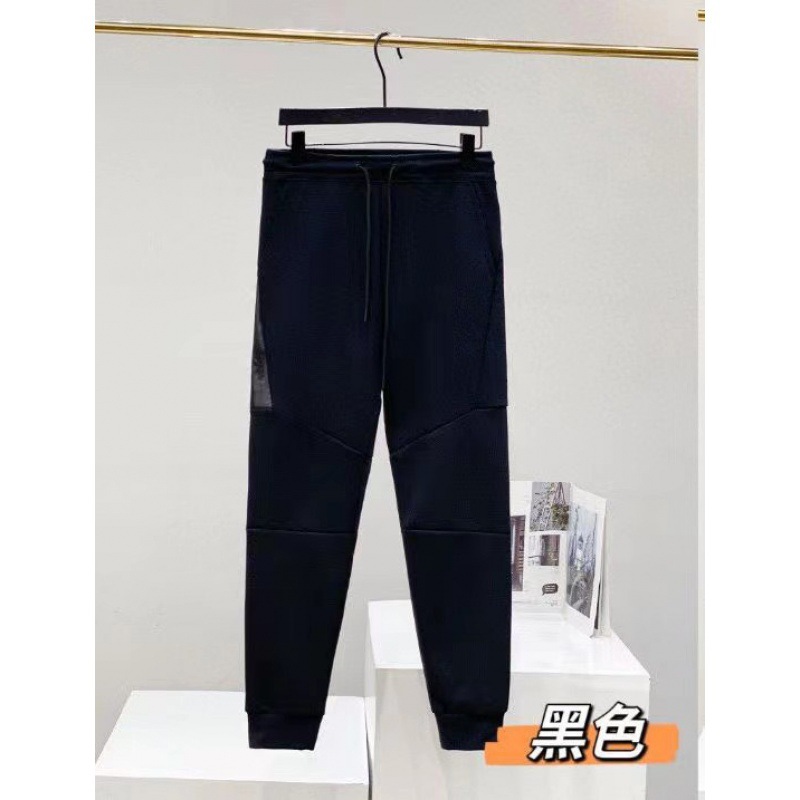 Sweatpants Air Layer Breathable Side Zipper Black