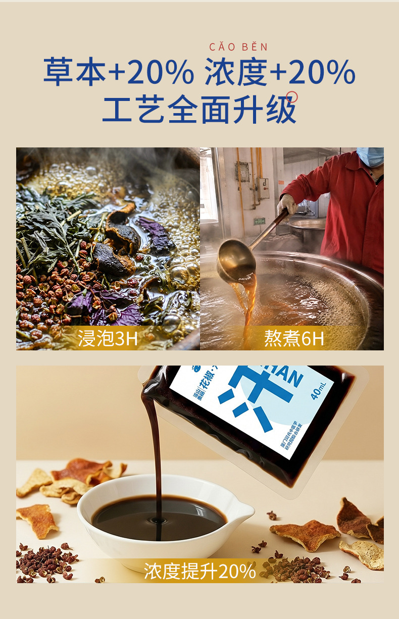 Sichuan Pepper Foot Soak Liquid Hua Jiao San Fu Summer Foot Bath 40ml x 10 Packs specifications