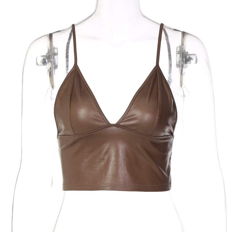 Fashion Style L, M, S Size Wholesale Women'S Fashion Solid Color Backless Tank Tops