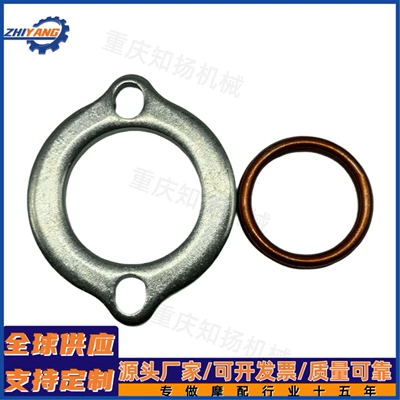 Motorcycle exhaust pipe Plate Clip Ring Card