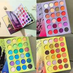 beauty glazed72色眼影書本兒童舞台妝彩色眼影盤珠光ins超火