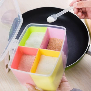 厨房用品调味盒分体式保鲜盒 多用途塑料调料罐 佐料盒 调料盒