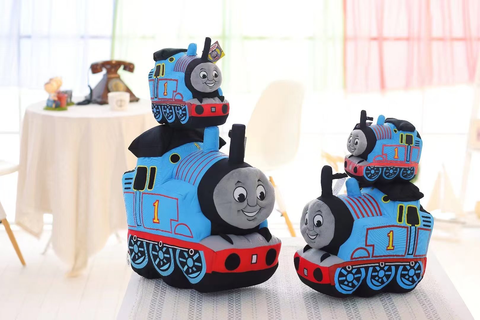 Thomas the Train Plush Toy Pillow Children's Birthday Gift Short Plush Selection