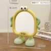 Big eye makeup mirror [yellow]
