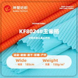 150g玉米格面料 全涤夏季肌理感透气T恤运动服休闲服面料