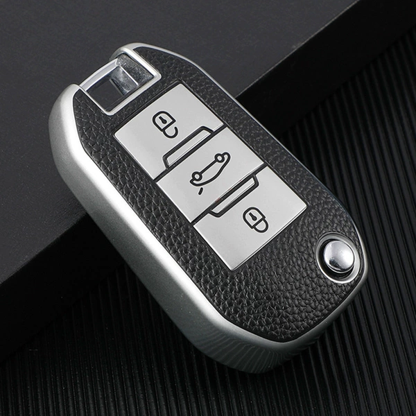 Leather electrophoretic silver