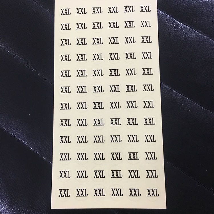 Tales de ropa transparentes etiquetas