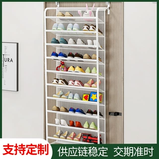 索尔诺加工pgrm防尘收纳简易壁挂式省空间鞋柜多层组装门后鞋架