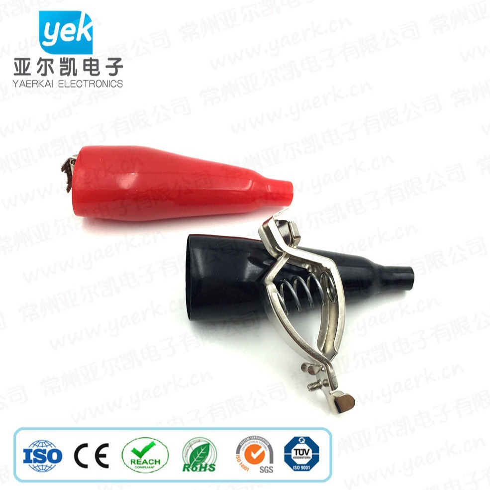 供应5A电瓶夹 充电测试夹 带全包环保套管厂家批发