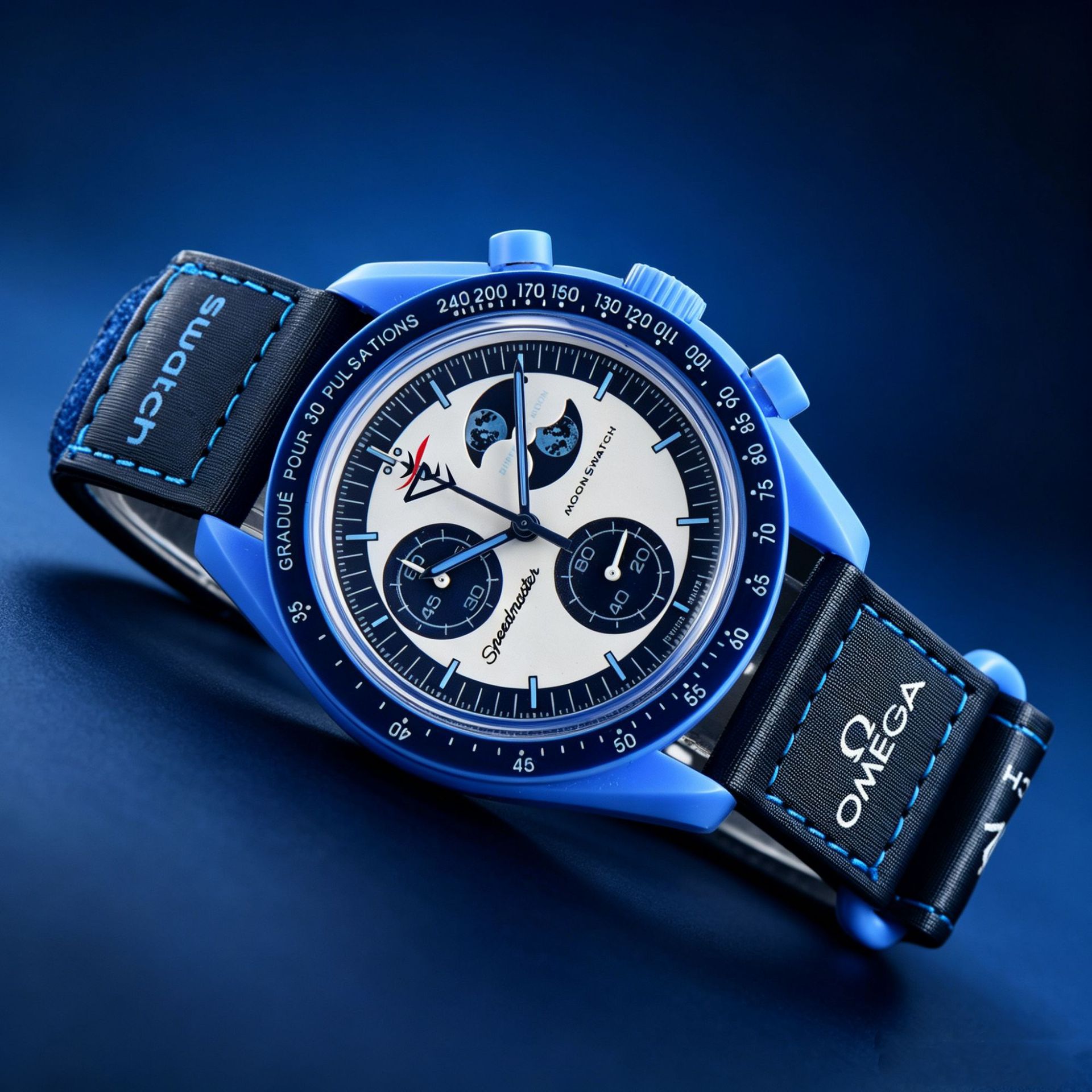 Omega x Swatch Bioceramic MoonSwatch Mission to the Super Blue Moonphase SO33N700