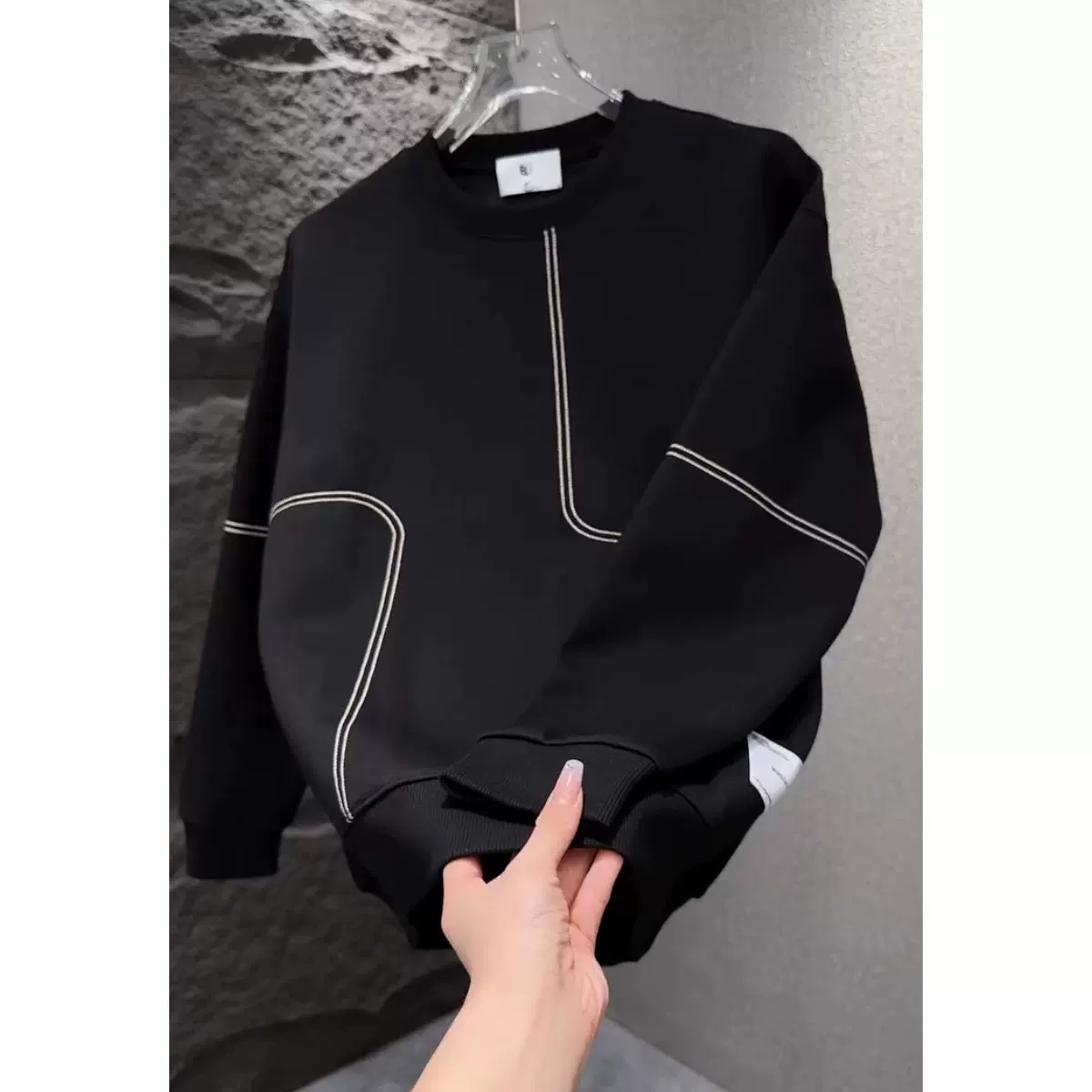 男士卫衣男款秋冬款季新款商务大码打底衫休闲长袖潮流休闲青年装