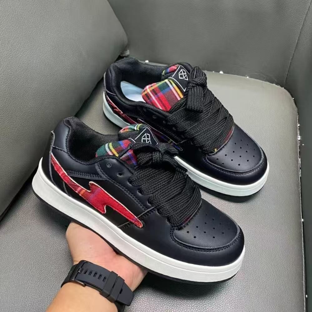 2025 original negro gordo pan retro deportes y ocio marea nacional pareja todo-fósforo zapatillas para hombres y mujeres con el mismo estilo ultraligero