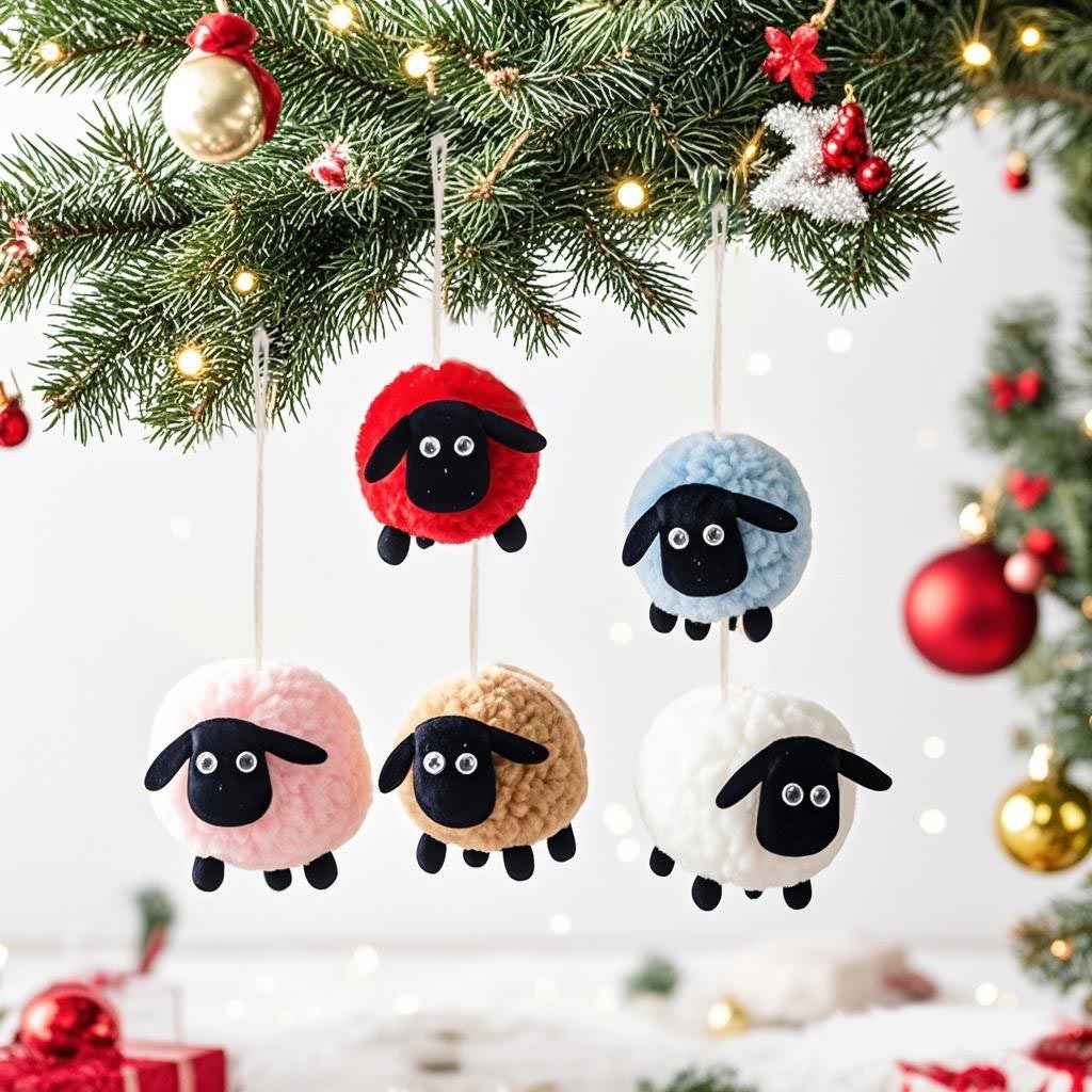 Juguetes de peluche transfronterizos colgantes de cordero blanco y negro, cordero de peluche de Pascua colgantes de cordero