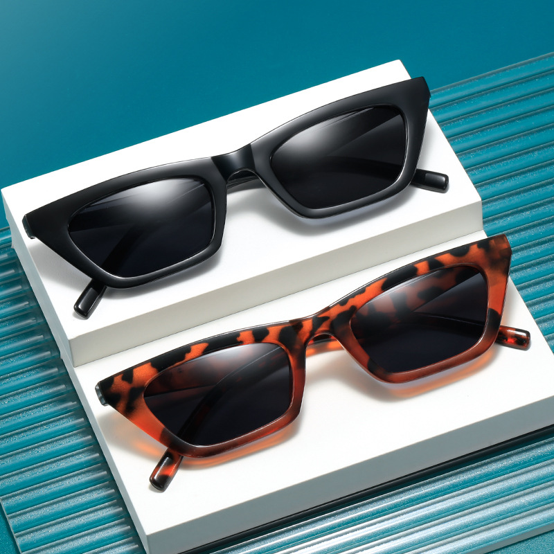 Cat eye zonnebril voor fietsen hip hop disco stijl voor dames_voghion.com