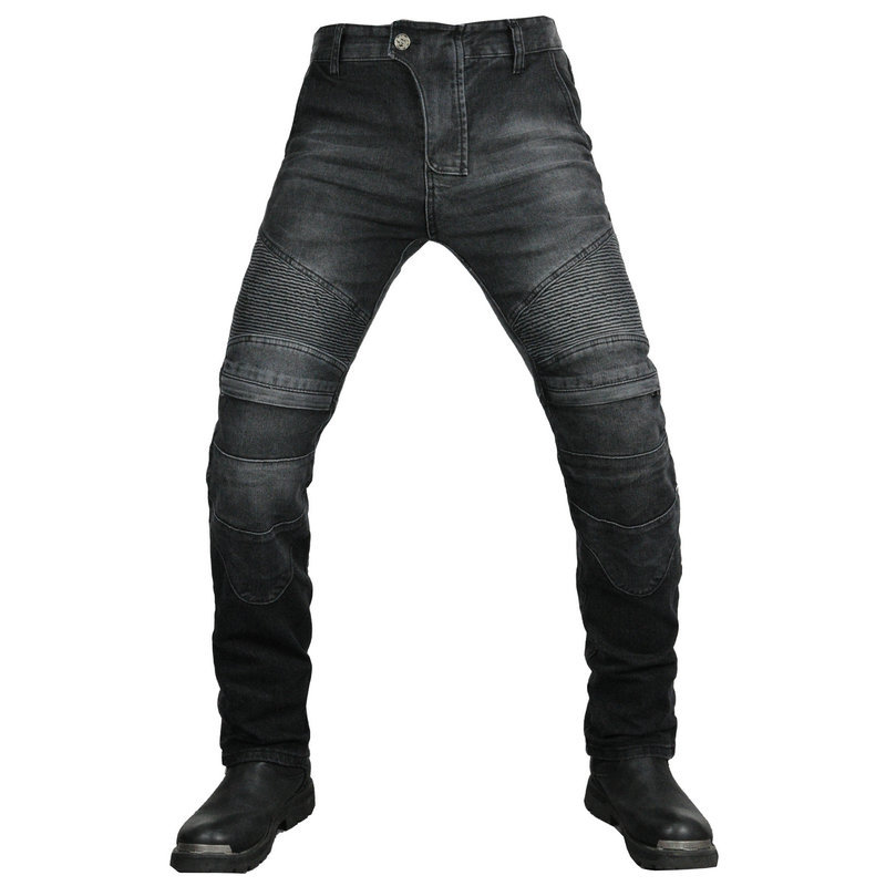 LOONG BIKER motocicleta jeans hombres y mujeres casual stretch cintura alta motocicleta vintage montar pantalones anti-caída