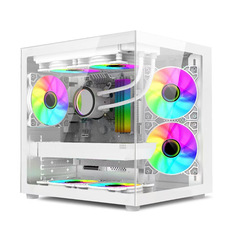 傲慢星霊耀MINI海景房筐体無柱押圧式側板M-ATX/ITXマザーボードコンピュータケース