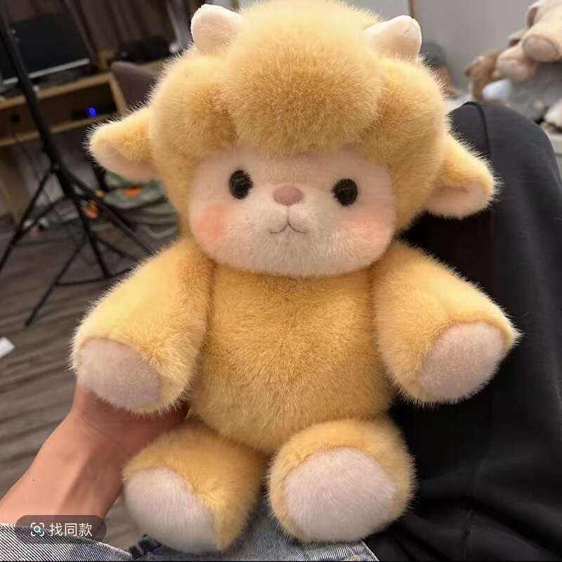 跑跑系列苏高地牛毛绒玩具泡芙小羊野猪玩偶公仔女孩娃娃礼物批发|undefined
