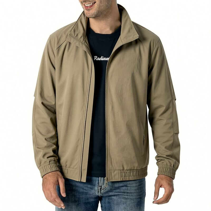 European and American style flight jacket TK, lightweight spring/autumn stand-up collar jacket, Meikeduo golf baseball jacket, OZON waterproof windbreaker European and American style flight jacket TK, lightweight spring/autumn stand-up collar jacket, Meikeduo golf baseball jacket, OZON waterproof windbreaker