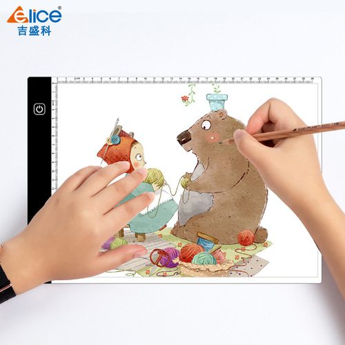 Jishengke manufacturer supplies new animation a4 copy table calligraphy practice copy drawing copy board led drawing board