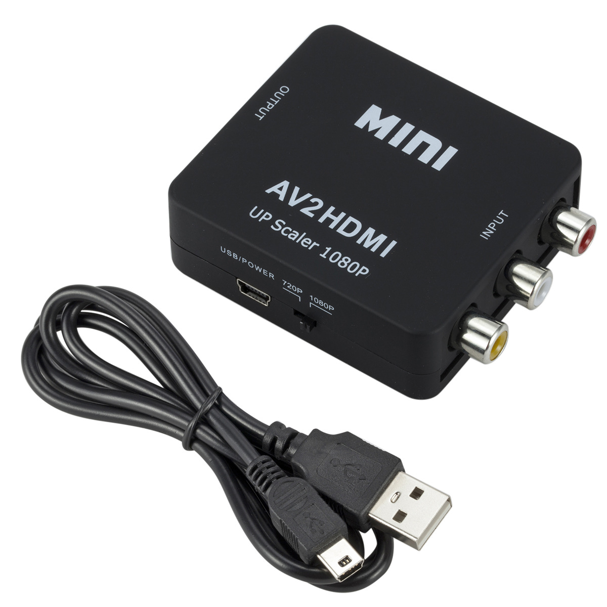 Manufacturer supplies av to HDMI converter mini av to HDMI high definition video converter Av2HDMI