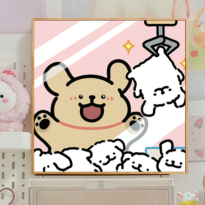 M218 / 20*20cm 후면 패널+페인트+브러시