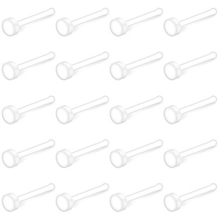 Cross-border Amazon best selling UV acrylic invisible transparent nose nail round cake piercing jewelry straight nose nail Europe and the United States