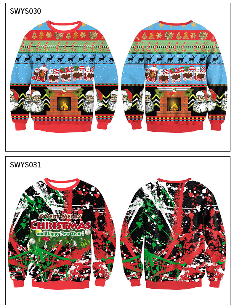 2023 New 3D Digital Print Pullover Sweater SWYS_voghion.com