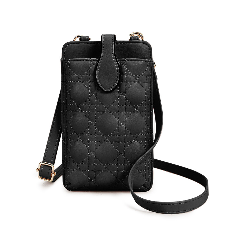 Mini bolso pequeño 2024 verano nuevo universal portátil Japón y Corea del Sur hilo bordado mujer mensajero cuello colgante bolso monedero