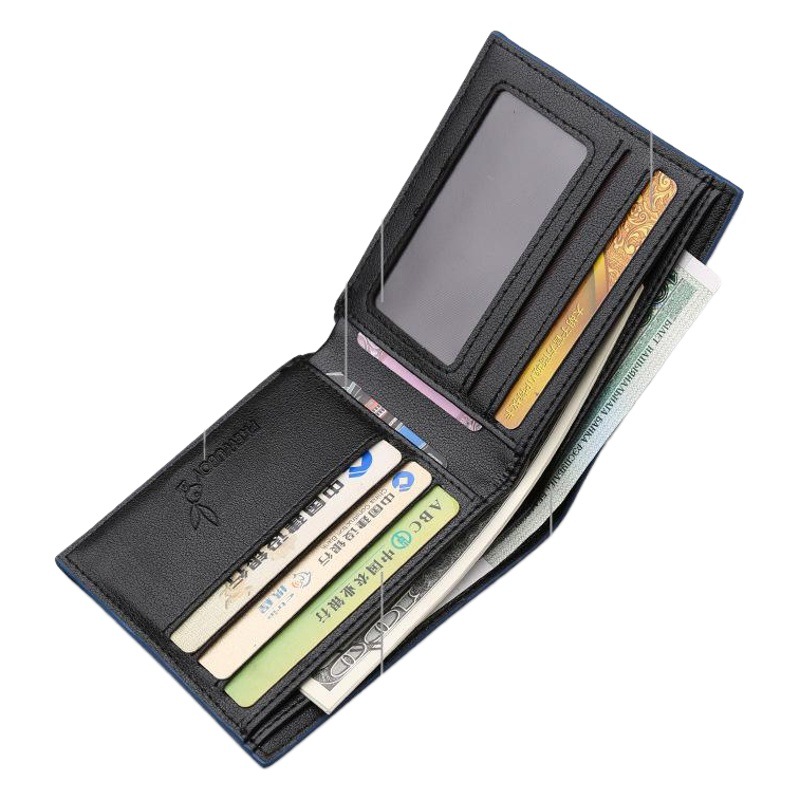 Factory direct sales of a generation of explosions men's wallet short pu horizontal business classic men's and women's genuine wallet