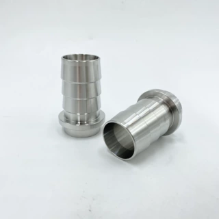 304不锈钢焊接宝塔 不锈钢对焊扣压皮管接头软管竹节2分3分6分1寸