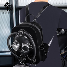 TEMU热卖 万圣节哥特风女士双肩包 中世纪瘟疫主题骷颅头创意书包