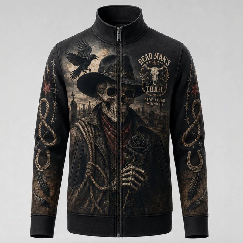 3D Printed Jacket Skull Pattern Jacket Vintage Outdoor Hunter Zipper Jacket Wild Animal Casual Jacket 3D Printed Jacket Skull Pattern Jacket Vintage Outdoor Hunter Zipper Jacket Wild Animal Casual Jacket