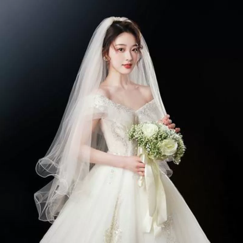 Korean bride's veil, hair accessory, 2021 collection