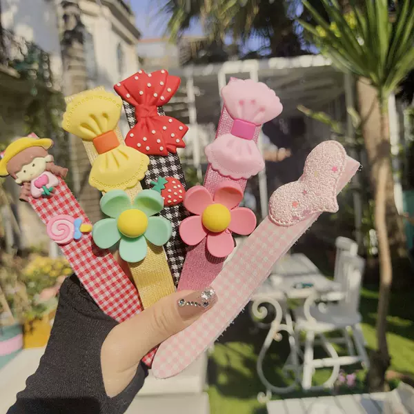 Magic Hair Clips for Girls, Baby Hair Clips, Flower Hair Stickers, Hairbands, Headbands, Cute Bowknots