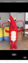 龙虾人偶服装海洋螃蟹小龙虾卡通服装套头龙虾玩偶服发传单穿表演