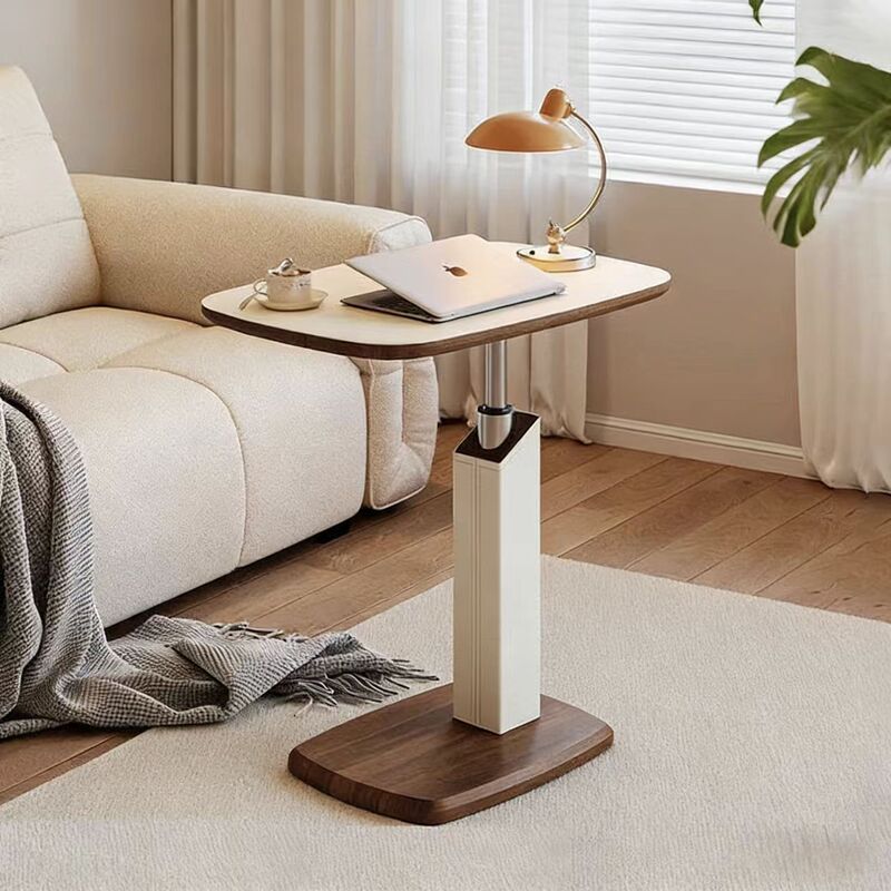 Pneumatic Adjustable Side Table, Movable Bedside Table, Computer Table, Living Room Household Multifunctional Coffee Table, Storage Rack for Small Apartments