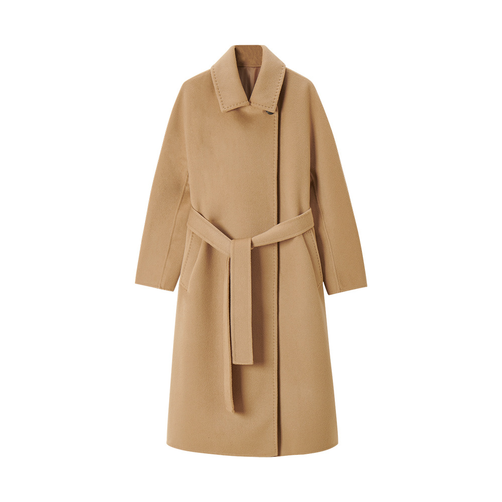 【盛都】冬新シンプルでかっこいい閉店襟一粒のボタンがゆったりしています。