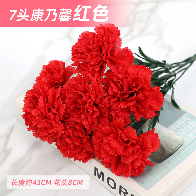 7 claveles rojos tenedores