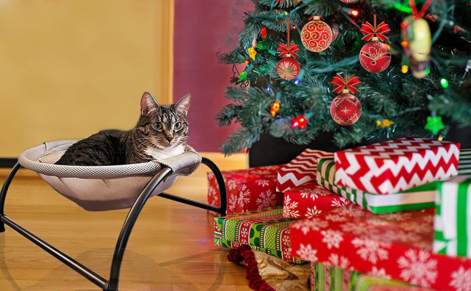 Summer Removable Hanging Pet Bed – All-Season Elevated Anti-Moisture Pet Basket - onlinemegasale.com undefined