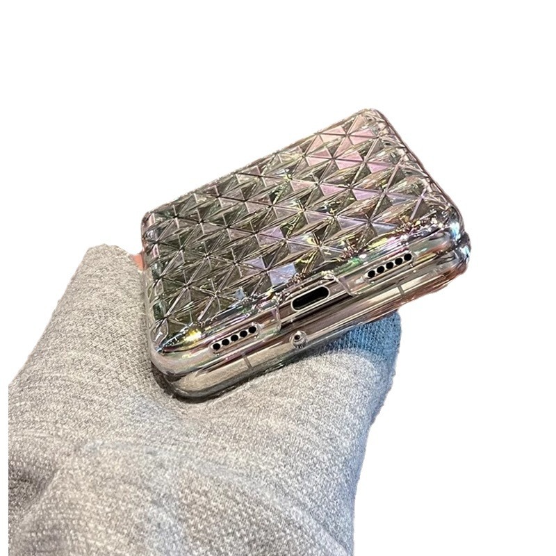 Transparent Diamond Pattern Phone Case For Huawei P50 Pocket_voghion.com