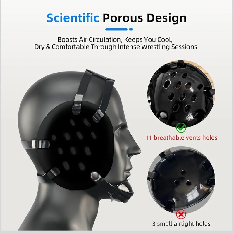 in stock Supply NBR Dip Wrestling Integrated Fighting Jujitsu Ear Protectors Chin Cushion Wholesale Protectors Injury-Free