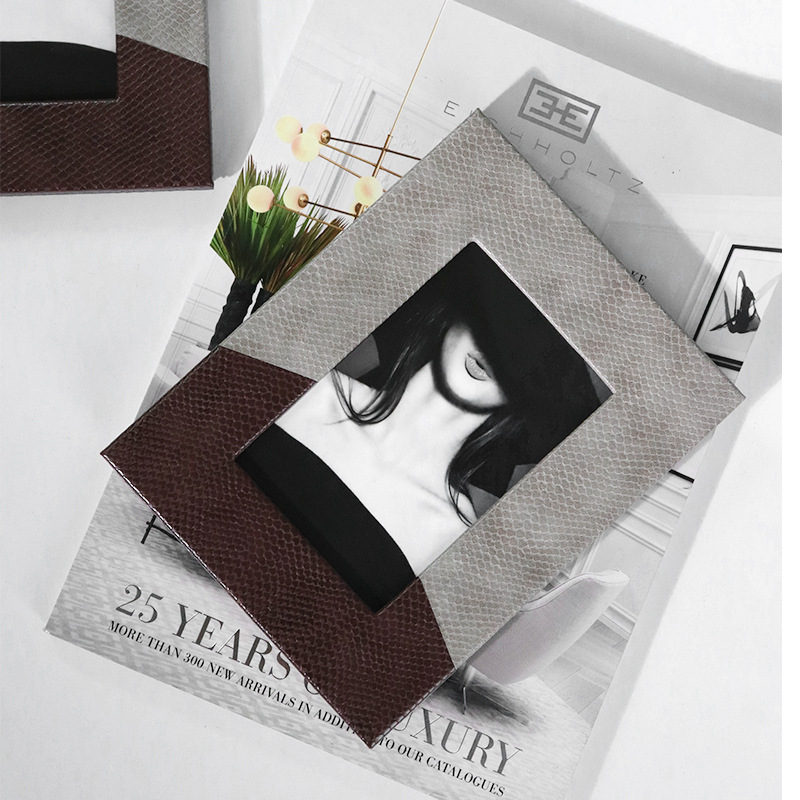 Modern and minimalistic table design photo frame for bedroom