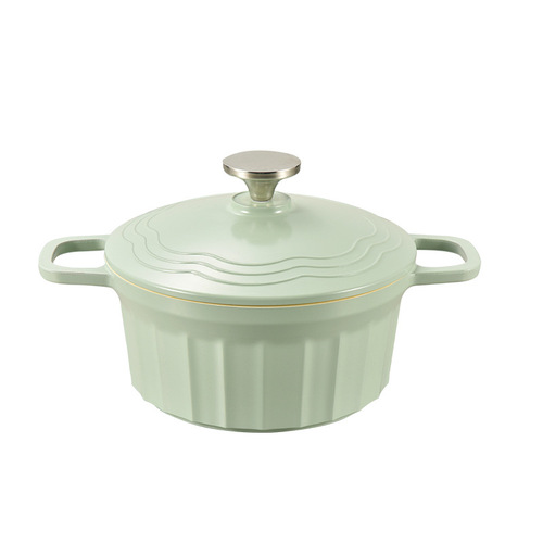 Household double-ear pot enamel pot non-stick pot stew pot Internet celebrity large capacity soup high value stew pot wholesale