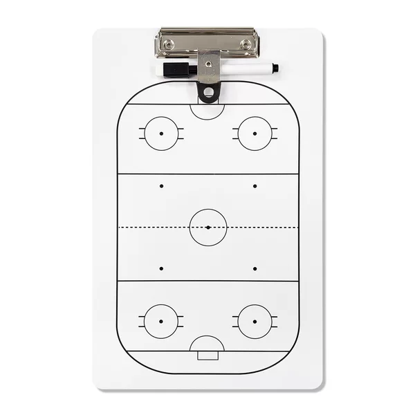 Handheld PVC ice hockey coaching board, portable, writable and erasable, for game tactics analysis and command presentation