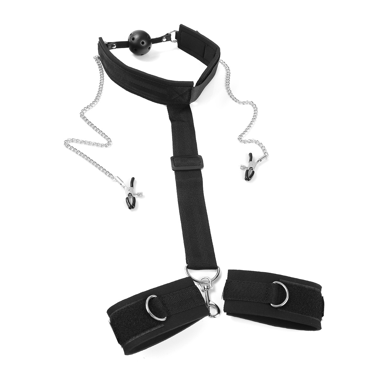 Adult Sex Fun Sm Training Foltergerät Reverse Back Mundstöpsel Gurtband Bindung Handschellen Mundstöpsel Produkte für Erwachsene_voghion.com