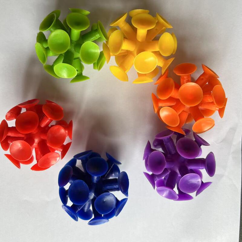 English use teaching aids/solid color suction ball/glass sticky ball/kindergarten suction ball/classroom game sticky ball
