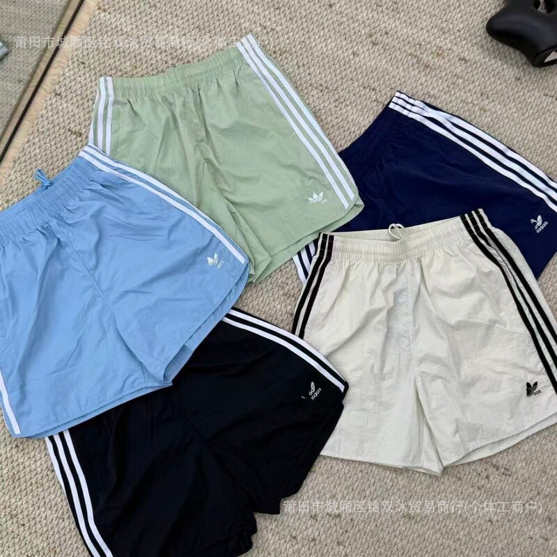 New Foreign Trade In-Stock Model: Adidas Originals Men's and Women's Retro Embroidered Sports Casual Quick-Dry Beach Shorts