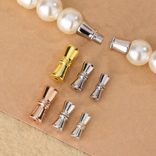 庭祥凯 S925纯银手工串珠DIY饰品螺旋扣配件手链搭配连接旋转扣头