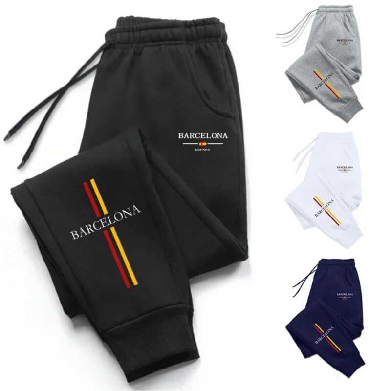 2025 Fashion Men's Gym Solid Color Pants Joggers Fitness Casual Trousers Men's Workout Tight Sports