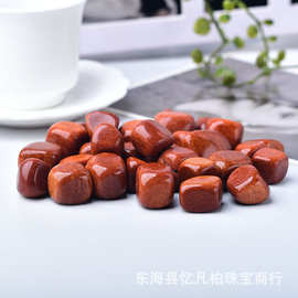 厂家供应 天然水晶大颗粒红金砂消磁石碎石原石摆件批发 量大从优